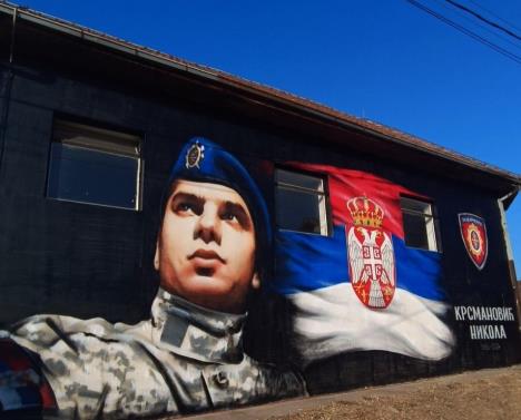 Mural za tragično nastradalog policajca Nikolu Krsmanovića